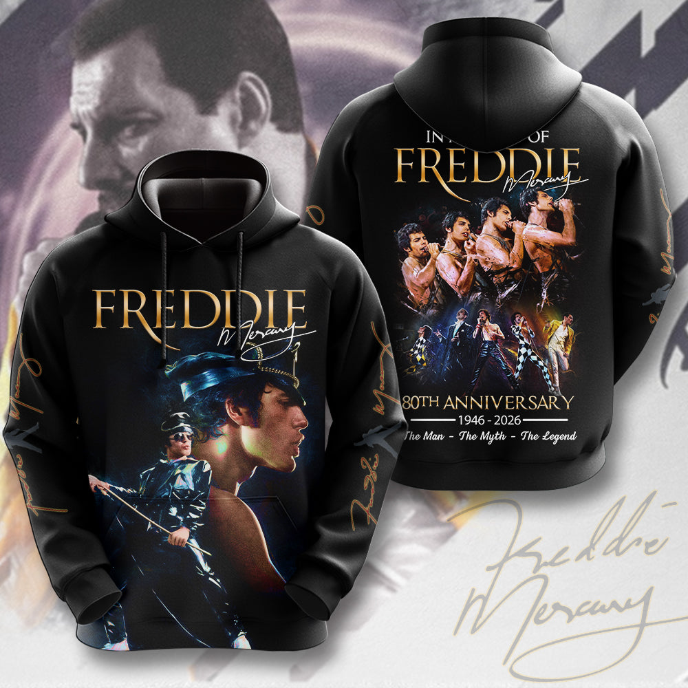 Freddie Mercury 80th Anniversary 3D Apparel – MAITM14156