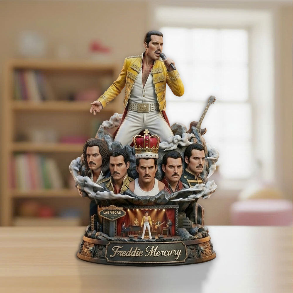 Freddie Mercury Custom Shape Acrylic Plaque – TMTHU3987