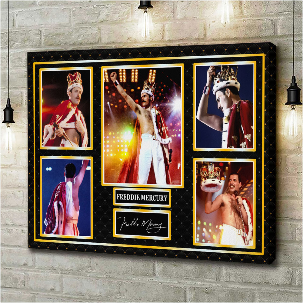 Freddie Mercury Rectangle Canvas With Inner Frame – HOATT15245