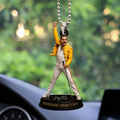 Freddie Mercury Custom shape 2-sided Acrylic Car Ornament – MAITM12625