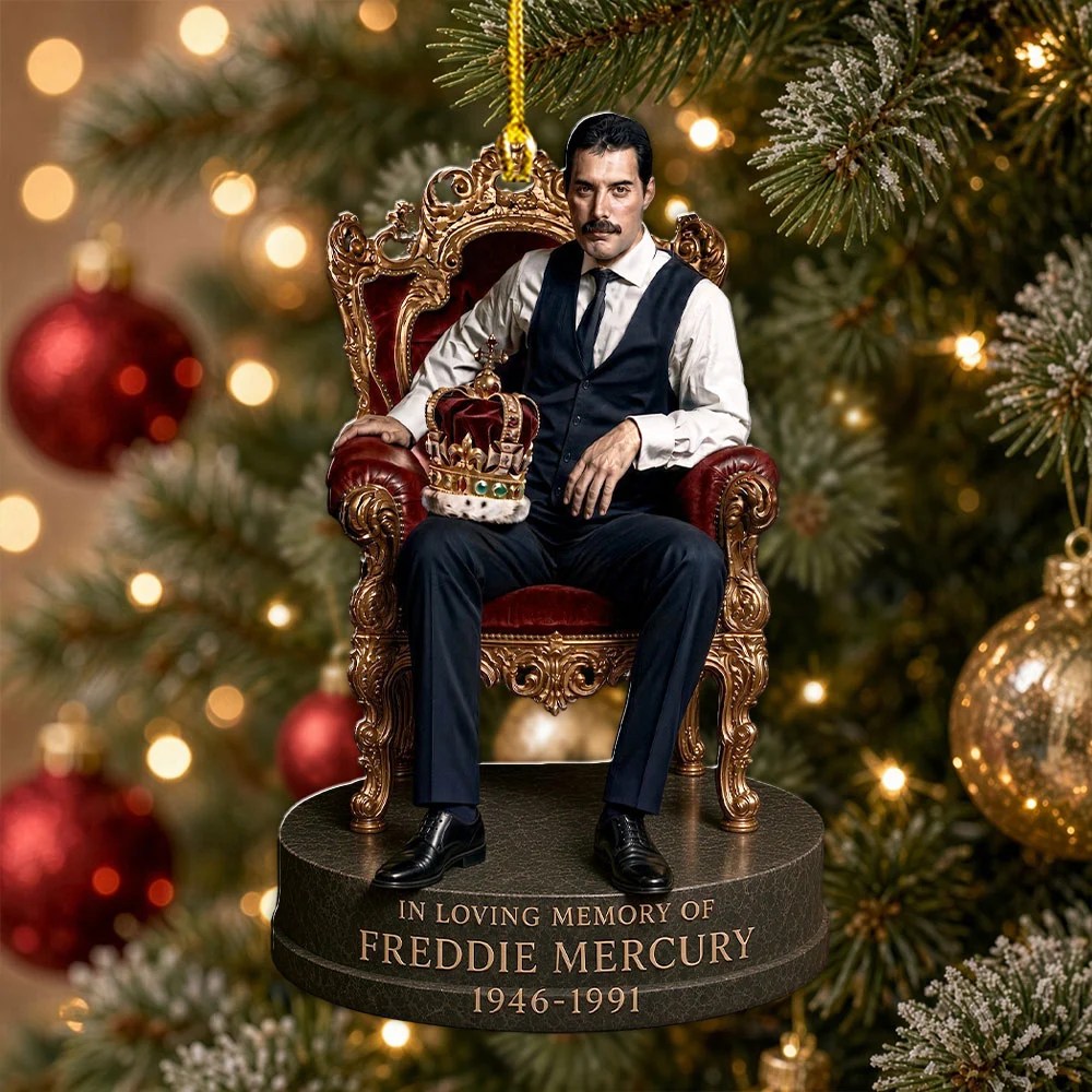 Freddie Mercury Custom Shape 2-side Printed Acrylic Ornament – MAITM15337