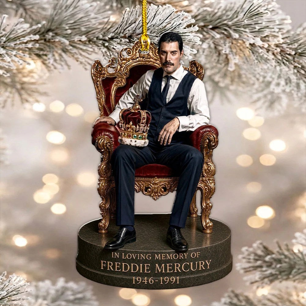 Freddie Mercury Custom Shape 2-side Printed Acrylic Ornament – MAITM15337