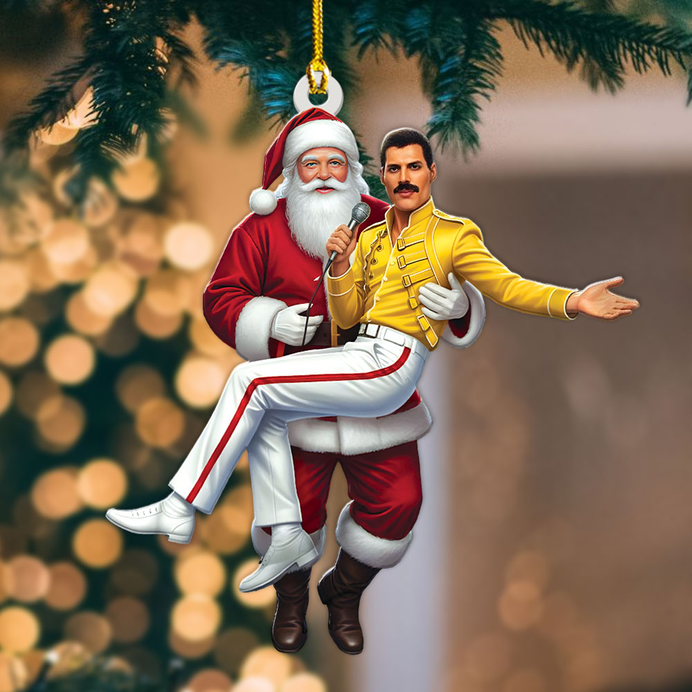 Freddie Mercury Custom Shape 2-sided Acrylic Ornament – MAITM13793