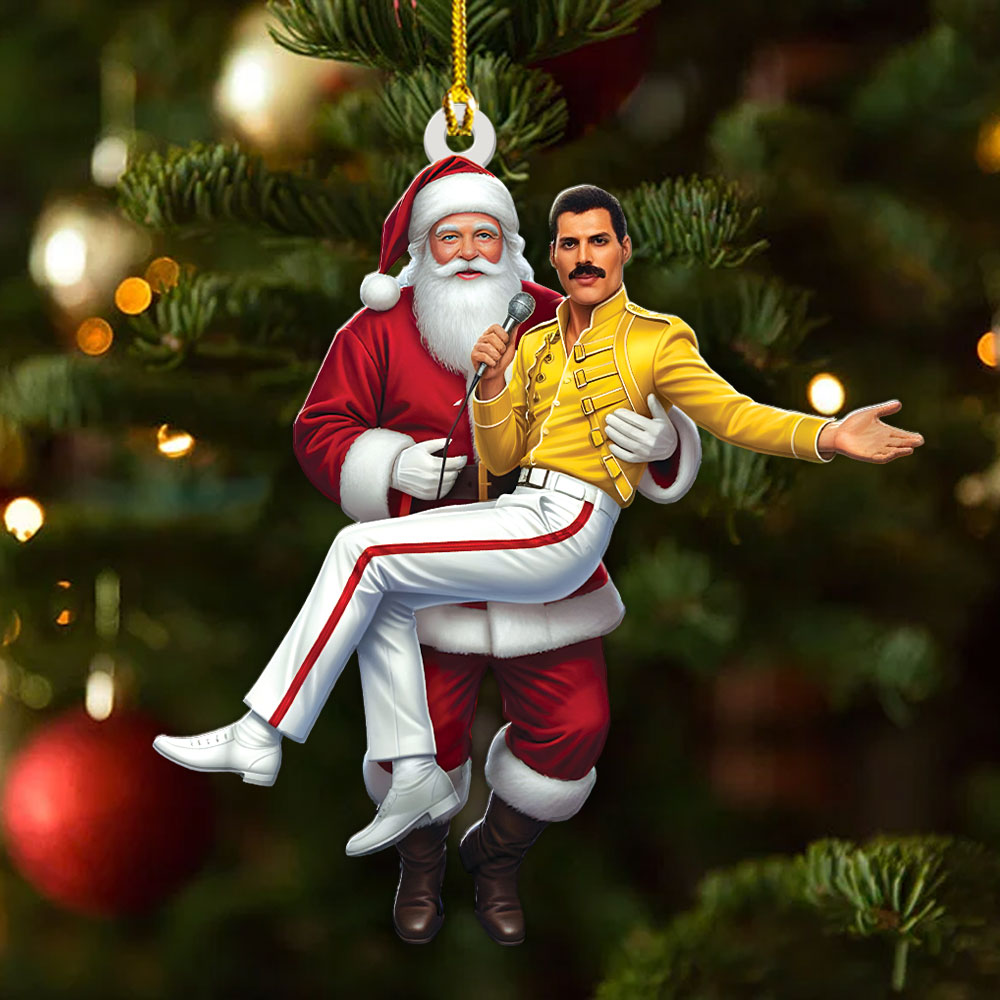 Freddie Mercury Custom Shape 2-sided Acrylic Ornament – MAITM13793