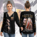 Freddie Mercury Women's Long Sleeve Neckline Tie Sweatshirt – MAITM15099