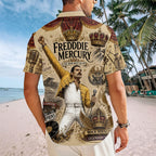 Freddie Mercury Short Sleeve Button-Down Shirt – TANTN23925