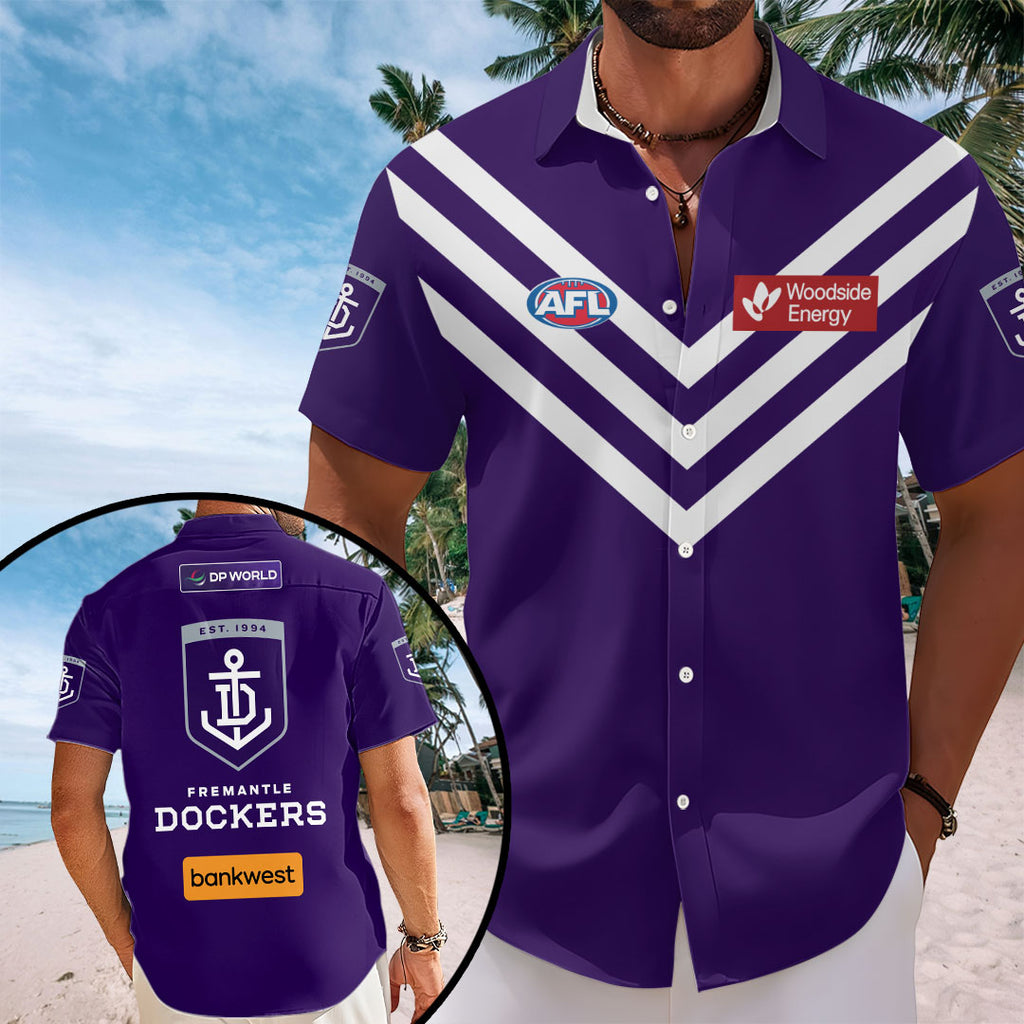 Fremantle Dockers Short Sleeve Button-Down Shirt – TANTN23911