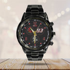 Ducati Lenovo Team x Marc Márquez 2025 MotoGP World Champion Black Stainless Steel Watch – GNE4488