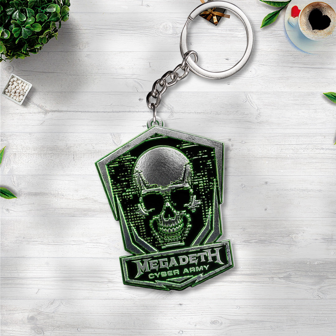 Megadeth Custom Shape 2-Side Printed Keychain – GNE8038