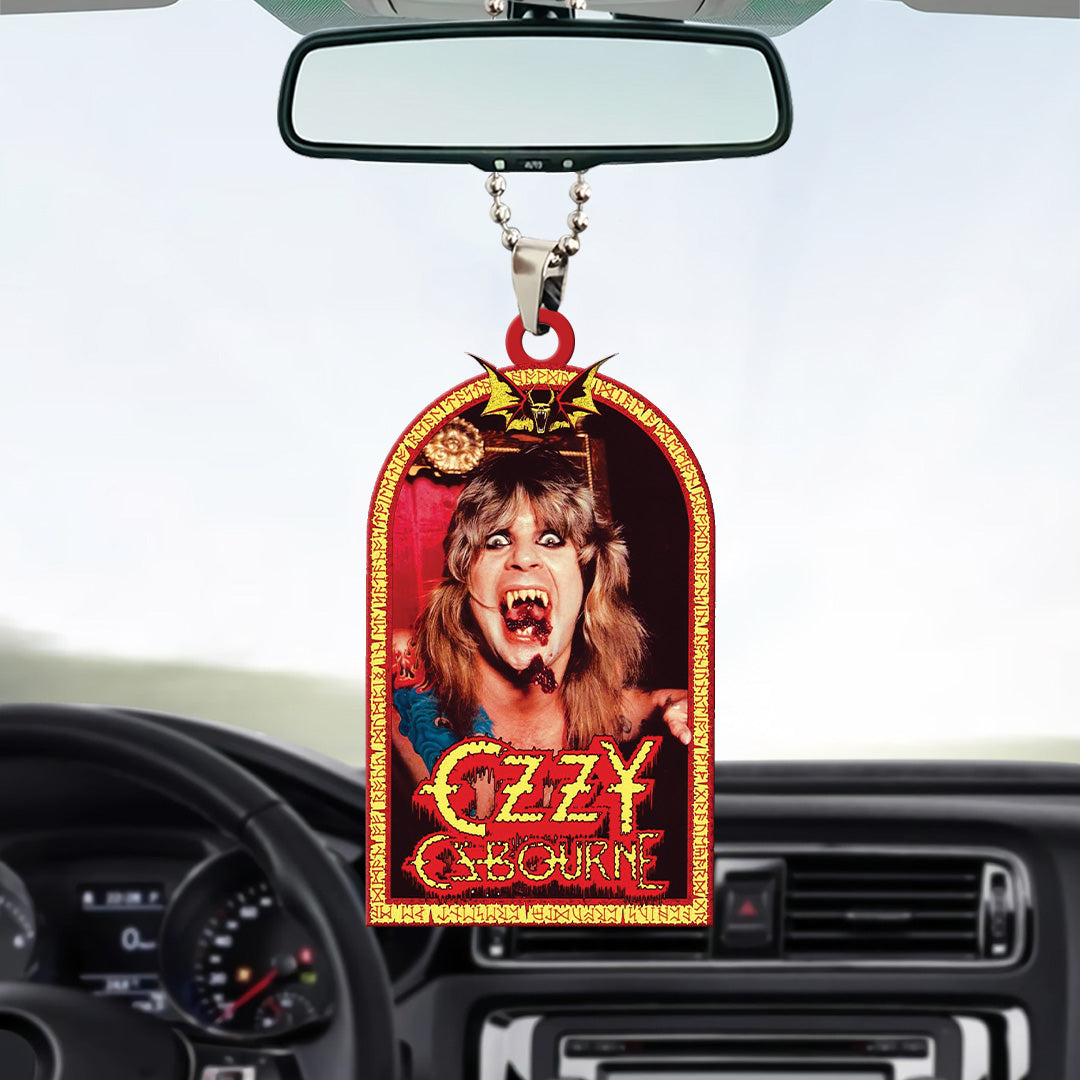 Ozzy Osbourne Custom shape 2-sided Acrylic Car Ornament – GNE NEW548