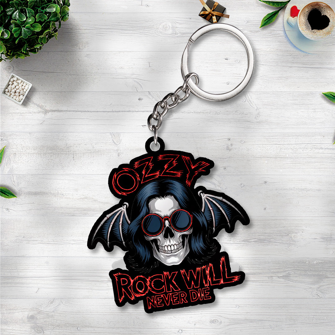 Ozzy Osbourne Custom Shape 2-sided Keychain – GNE NEW557