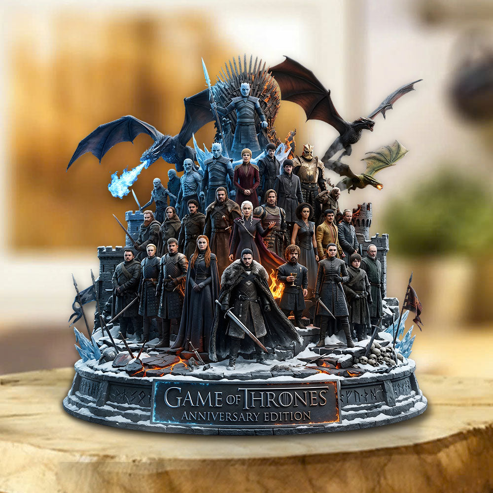 Game of Thrones 15th Anniversary Custom Shape Acrylic Plaque – TMTHU6414