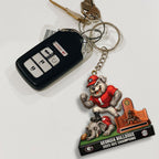 Georgia Bulldogs Football 2025 SEC Champions Custom Shape 2-sided Keychain – MAITM14011