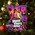 Grand Theft Auto VI Custom Shape 2-side Printed Acrylic Ornament – HOATT21521