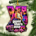 Grand Theft Auto VI Custom Shape 2-side Printed Acrylic Ornament – HOATT21521