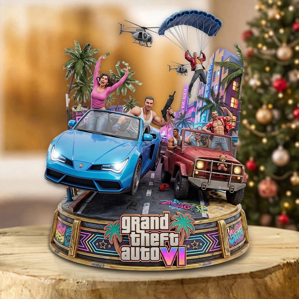 Grand Theft Auto VI Custom Shape Acrylic Plaque – TMTHU10194