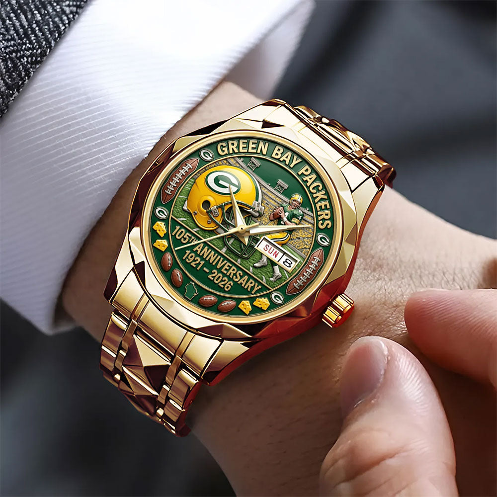 Green Bay Packers 105th Anniversary Alloy Luxury Quartz Watch – MAITM14132