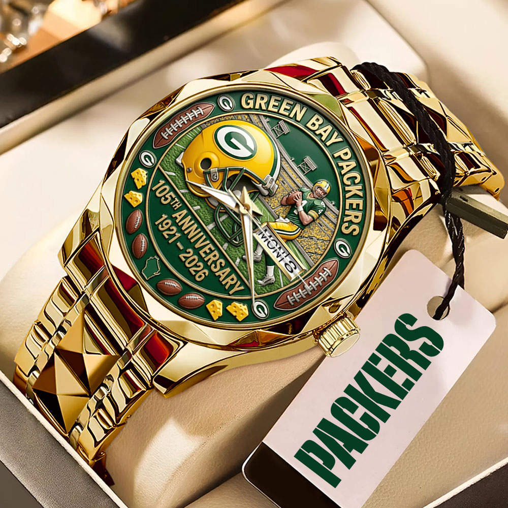 Green Bay Packers 105th Anniversary Alloy Luxury Quartz Watch – MAITM14132