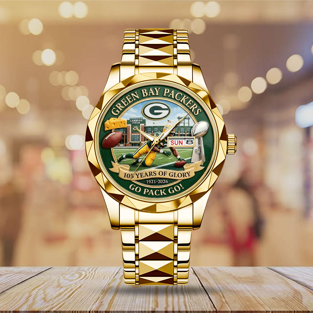 Green Bay Packers 105th Anniversary Alloy Luxury Quartz Watch – MAITM14256