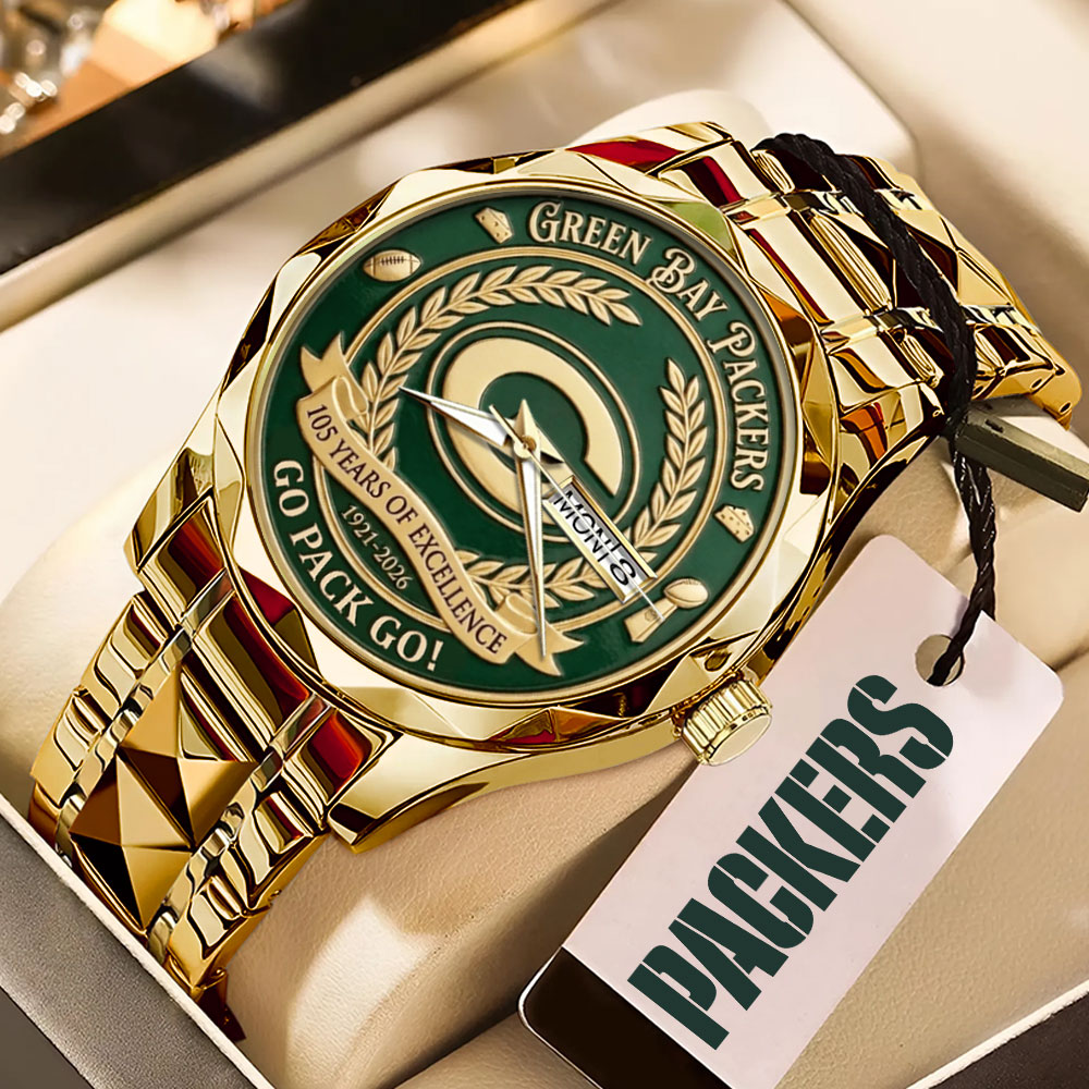 Green Bay Packers 105th Anniversary Alloy Luxury Quartz Watch – MAITM14257
