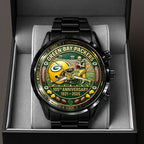 Green Bay Packers 105th Anniversary Black Stainless Steel Watch – HOATT15220