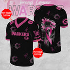 Personalized Green Bay Packers x Breast Cancer Awareness 3D Football Jersey – MAITM12846