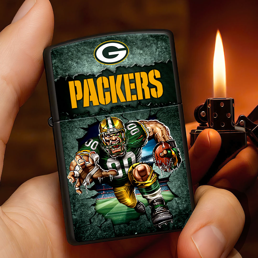 Green Bay Packers Zippo Lighter Case (No Insert) – HOATT13321