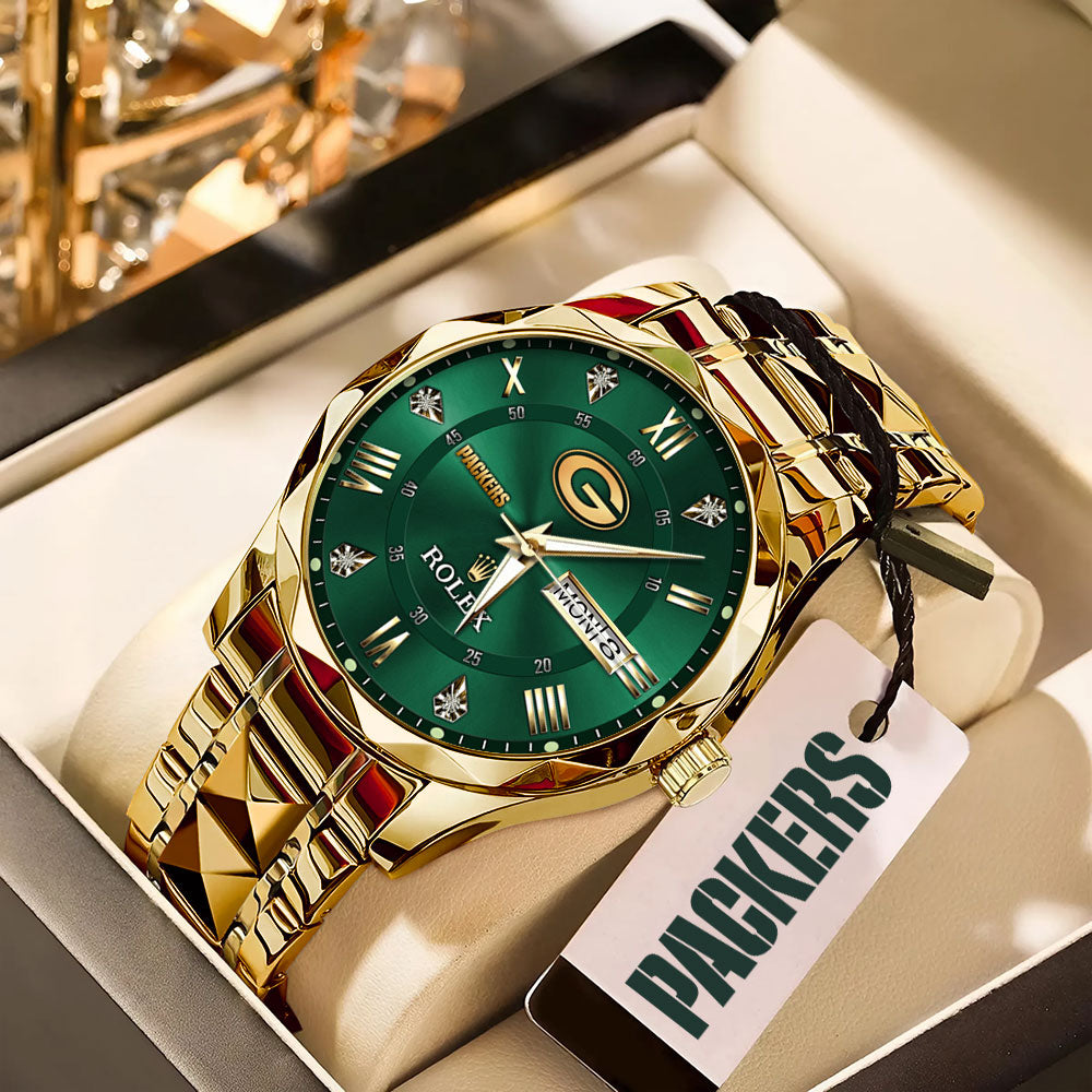 Green Bay Packers x Rolex Alloy Luxury Quartz Watch – MAITM13393