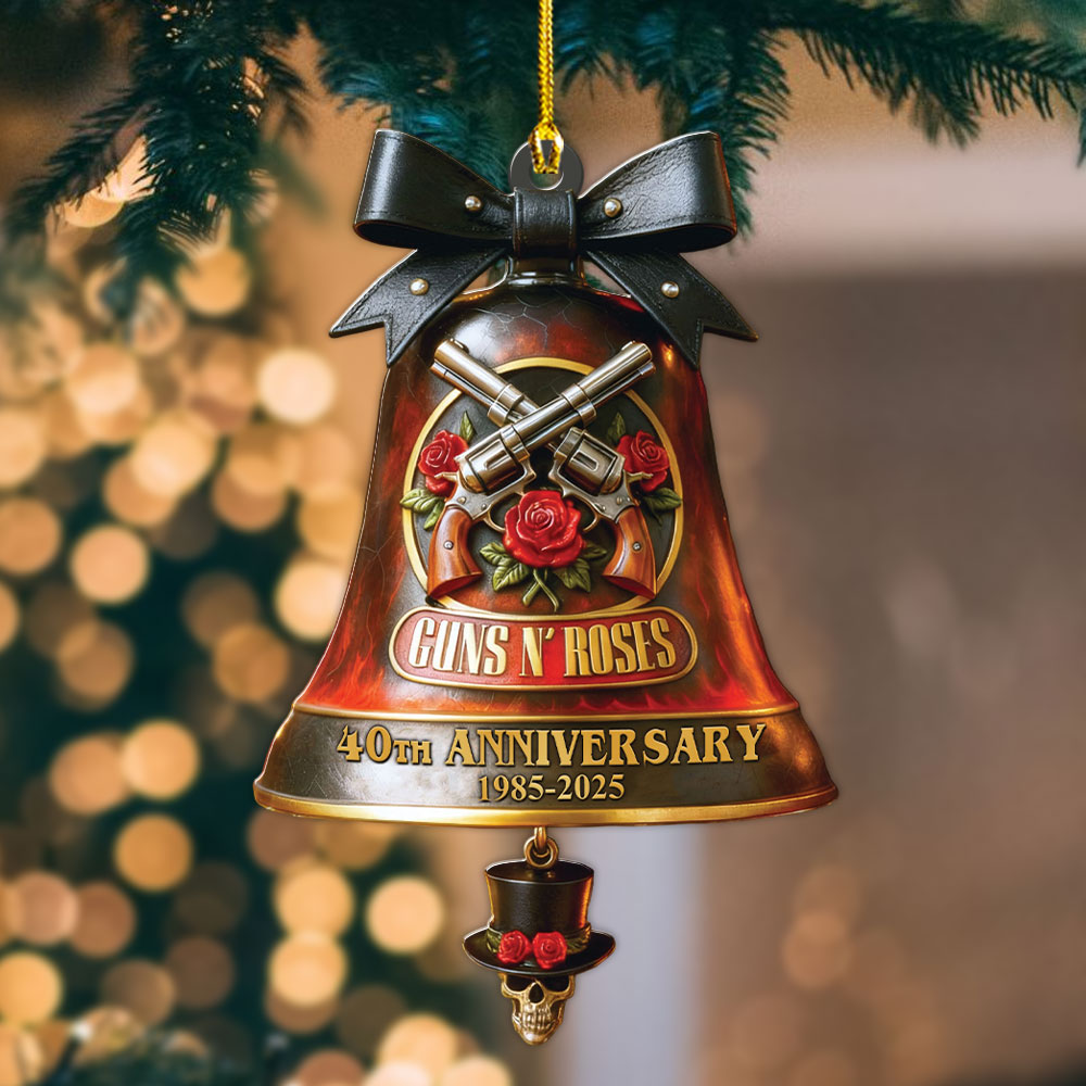 Guns N' Roses 40th Anniversary Custom Shape 2-sided Acrylic Ornament – MAITM14052