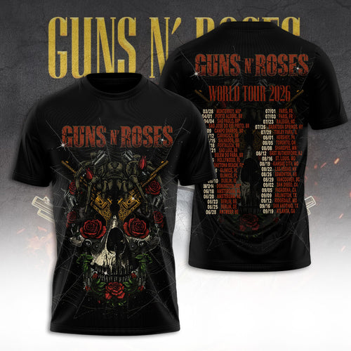 Guns N' Roses Tour 2026 3D Apparel – TANTN24301