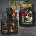 Guns N' Roses Tour 2026 Premium 2D Sleeveless Leather Vest – GNE6778
