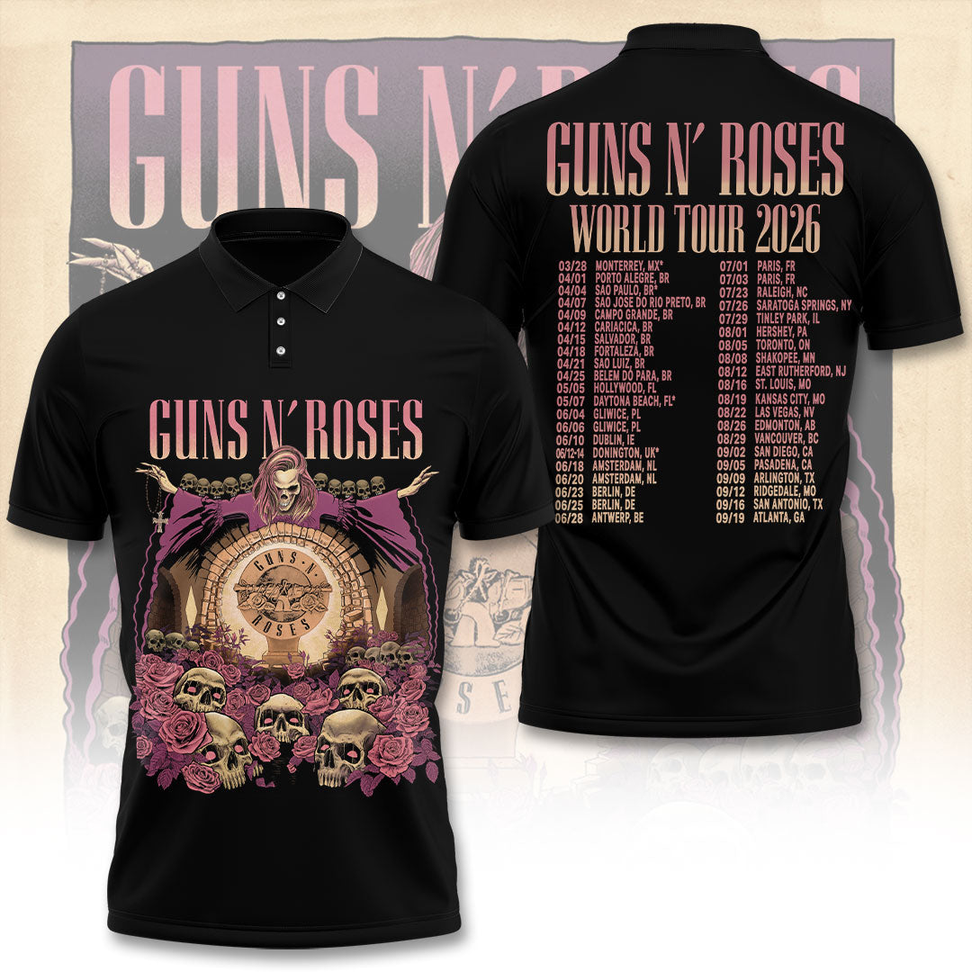 Guns N' Roses Tour 2026 3D Apparel – TANTN24302