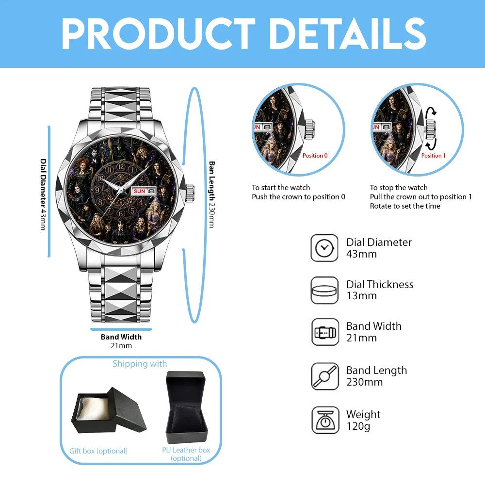 Witches Alloy Luxury Quartz Watch – GNE8295
