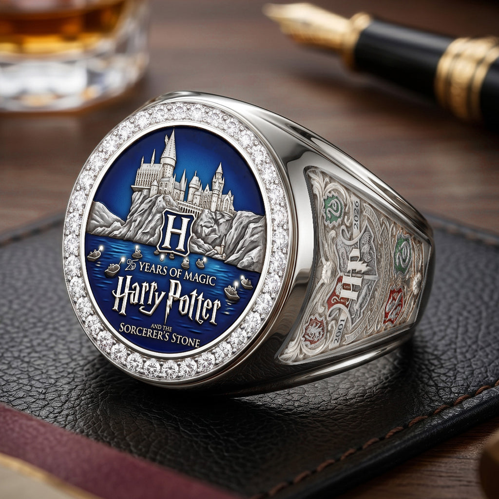 Harry Potter 25th Anniversary 2026 3D Engraved Ring – TMTHU7470