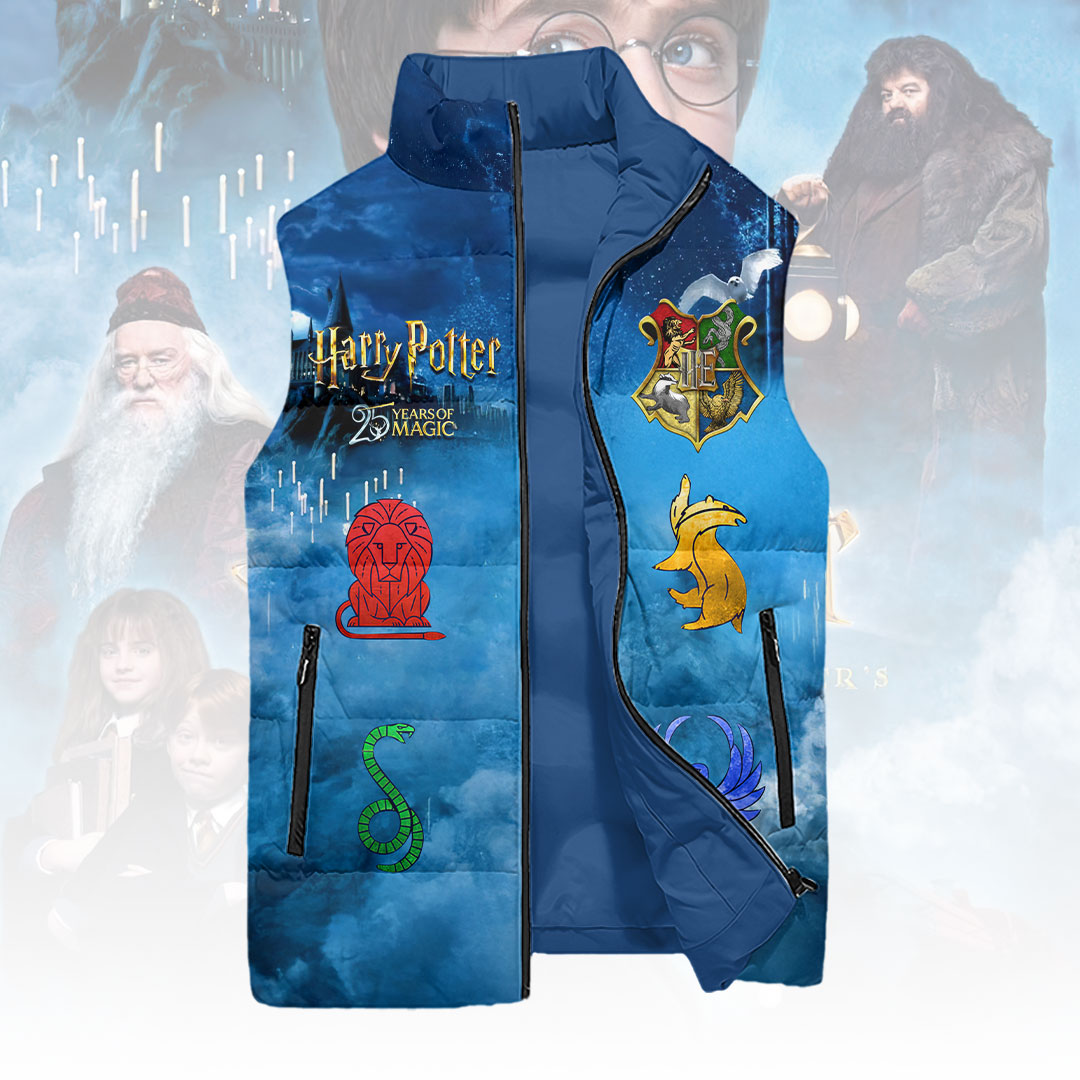 Harry Potter 25th Anniversary 3D Sleeveless Down Jacket – HOATT15224