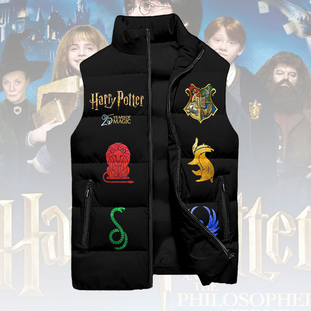 Harry Potter 25th Anniversary 3D Sleeveless Down Jacket – HOATT15228