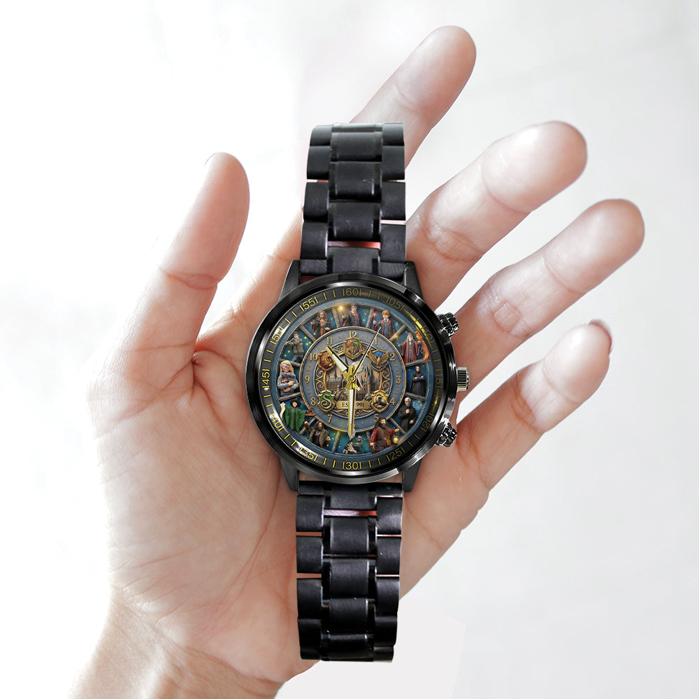 Harry Potter 25th Anniversary Black Stainless Steel Watch – TMTHU4260