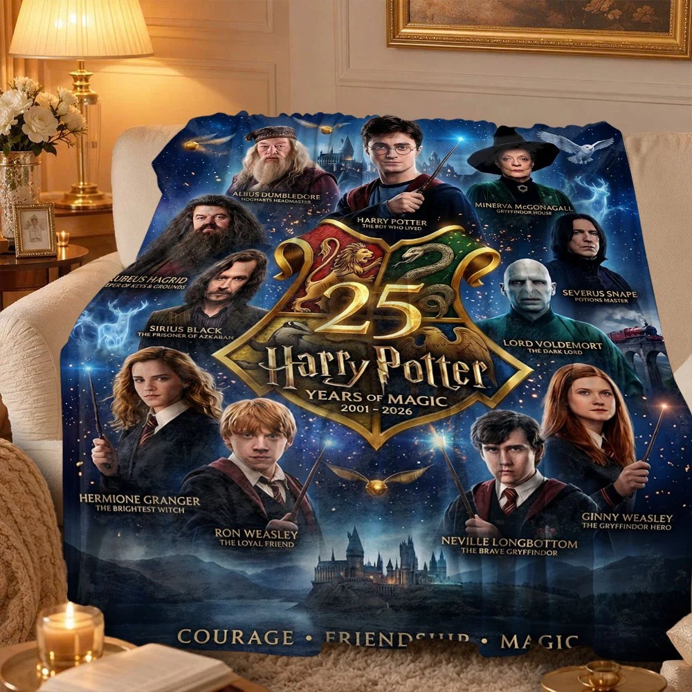 Harry Potter 25th Anniversary Fleece Blanket – TMTHU10015