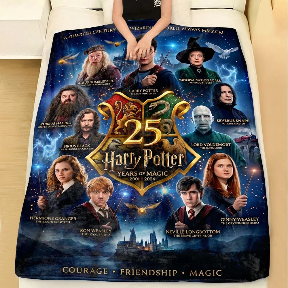 Harry Potter 25th Anniversary Fleece Blanket – TMTHU10015