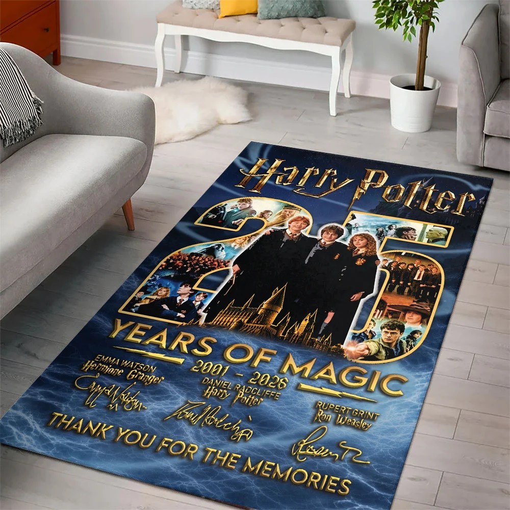 Harry Potter 25th Anniversary Rectangular Rug – TMTHU9253