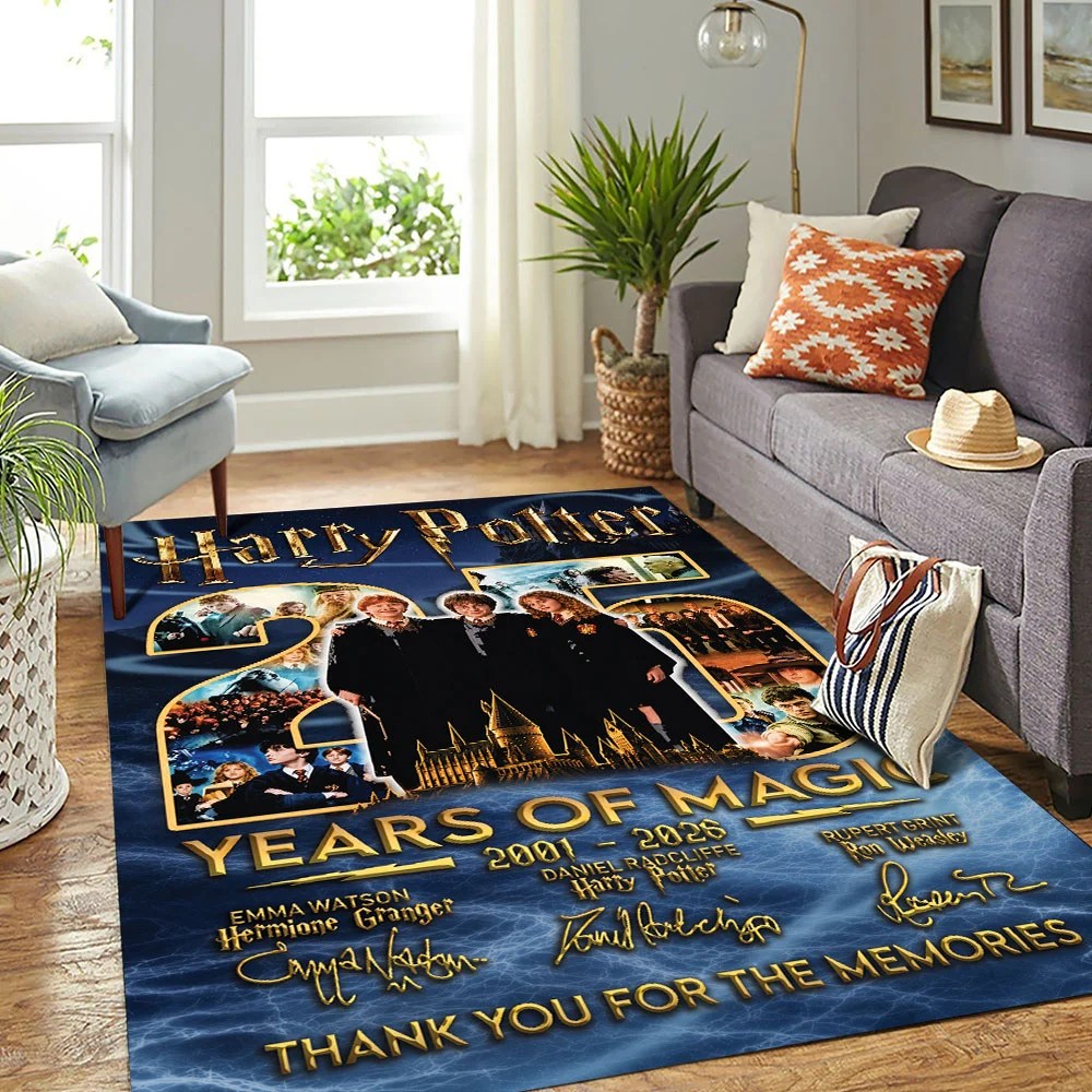 Harry Potter 25th Anniversary Rectangular Rug – TMTHU9253