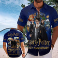 Harry Potter 25th Anniversary Short Sleeve Button-Down Shirt – TMTHU8656