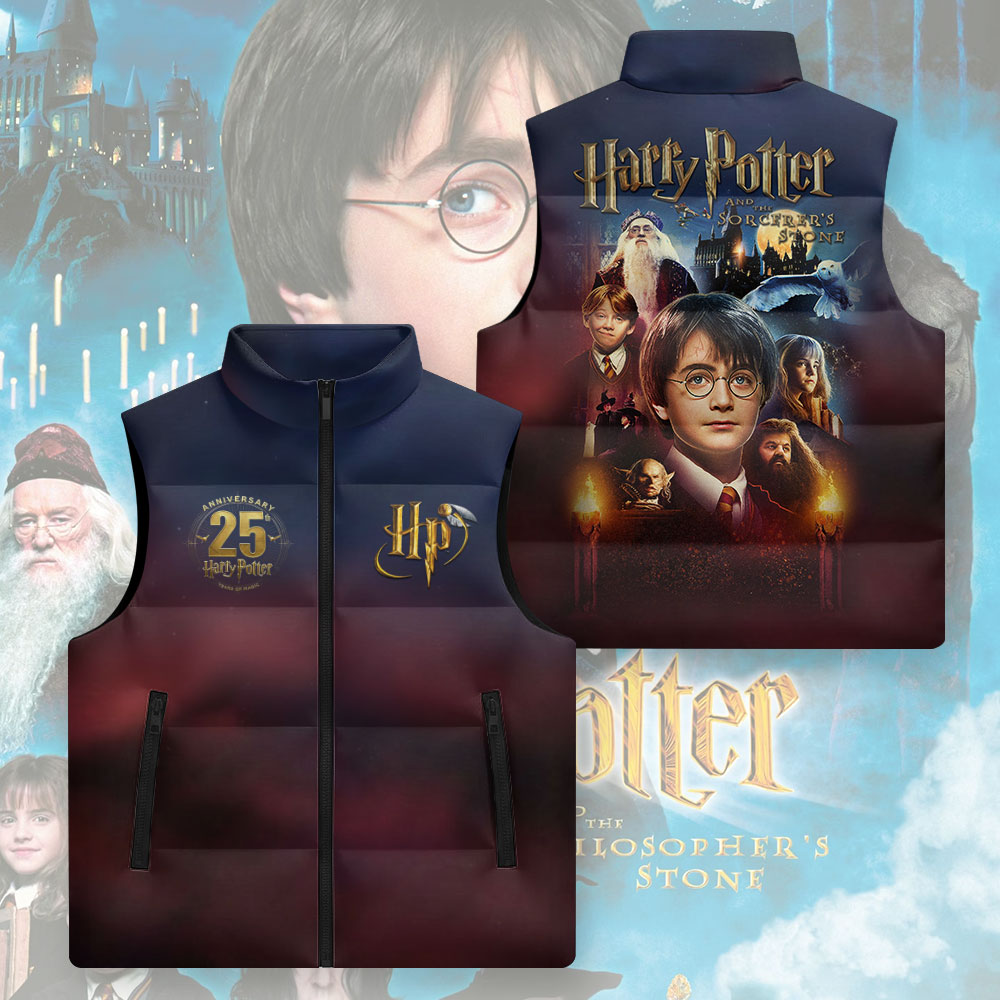 Harry Potter 25th Anniversary 3D Sleeveless Down Jacket – TMTHU2860