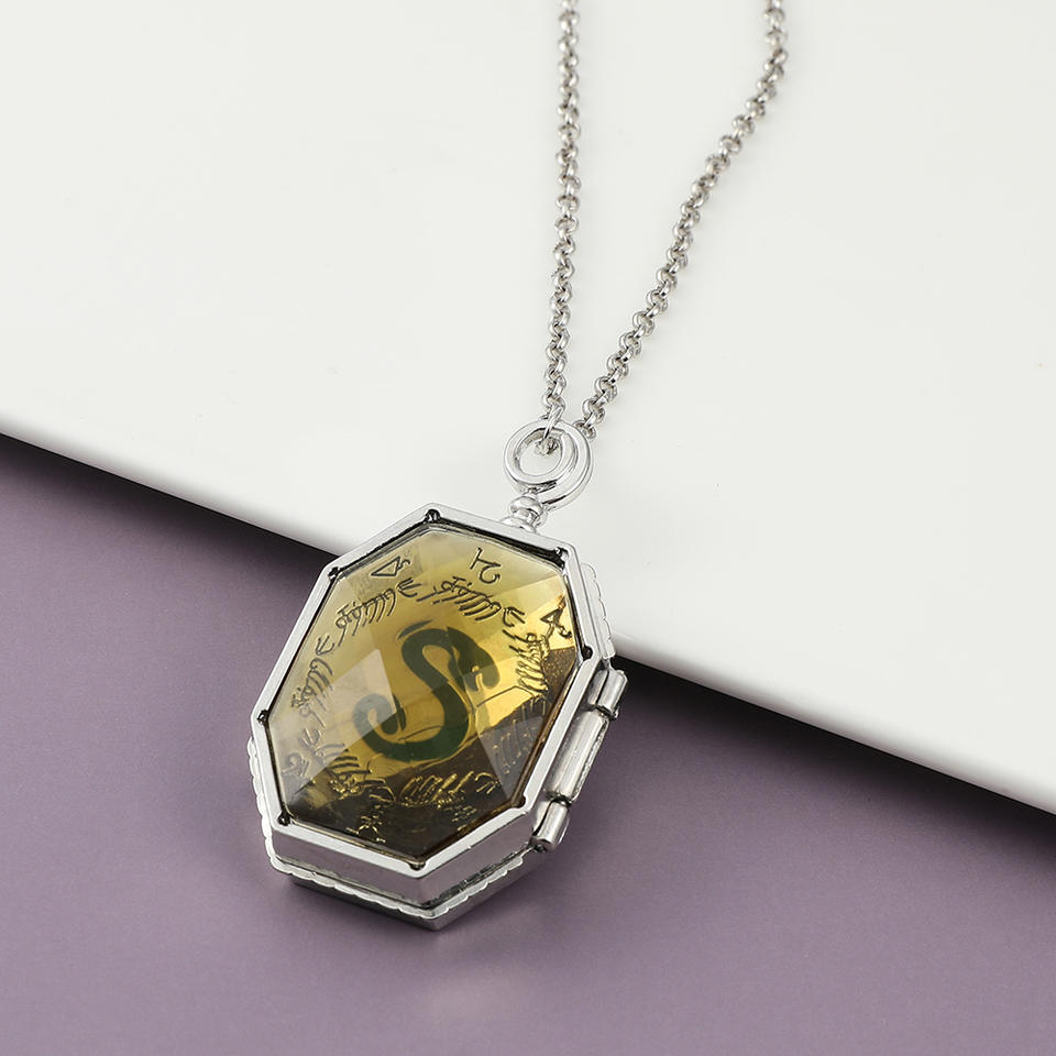 Harry Potter Slytherin Locket Pendant Necklace – MAITMDROP106