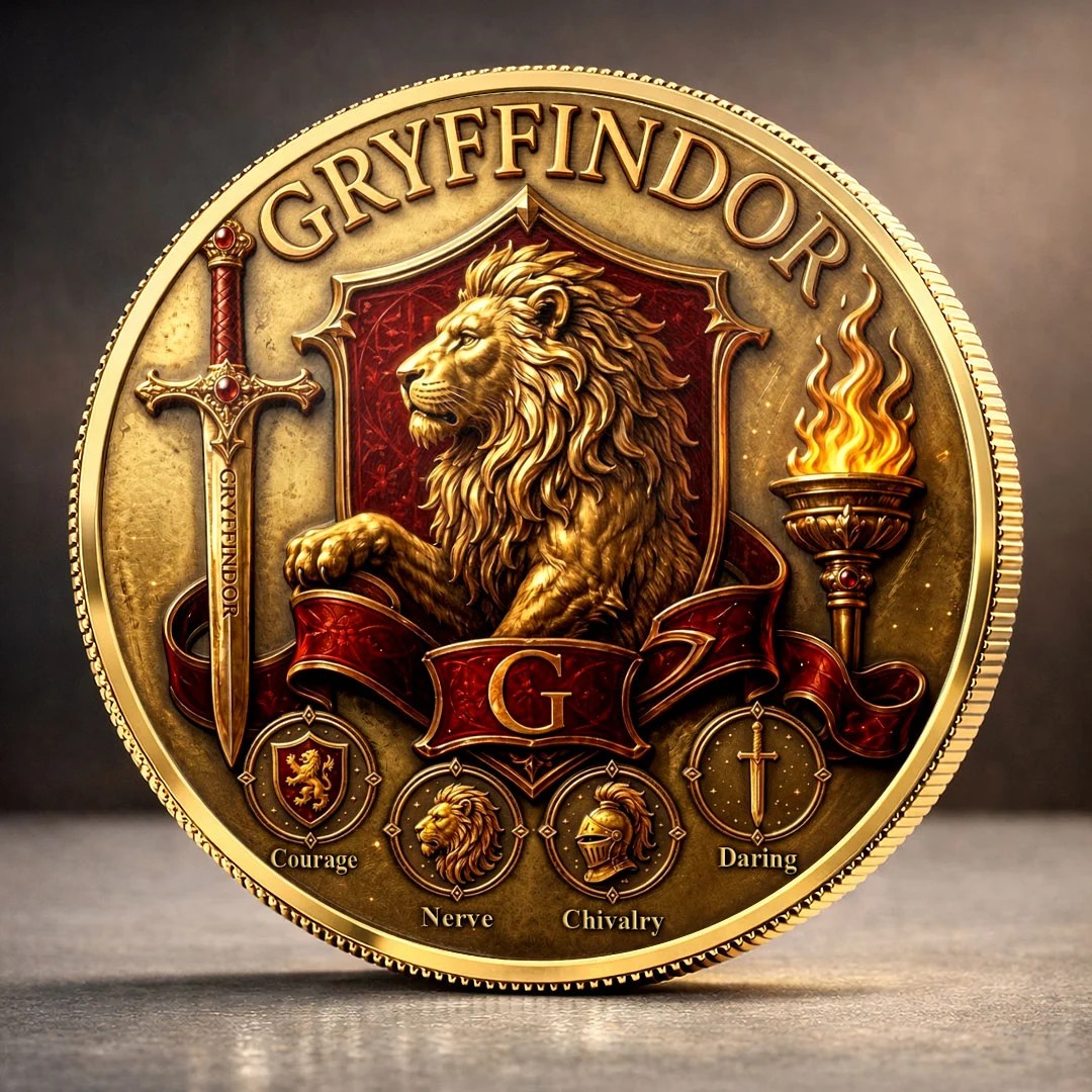 Harry Potter x Gryffindor Commemorative Coin – MAITM15475