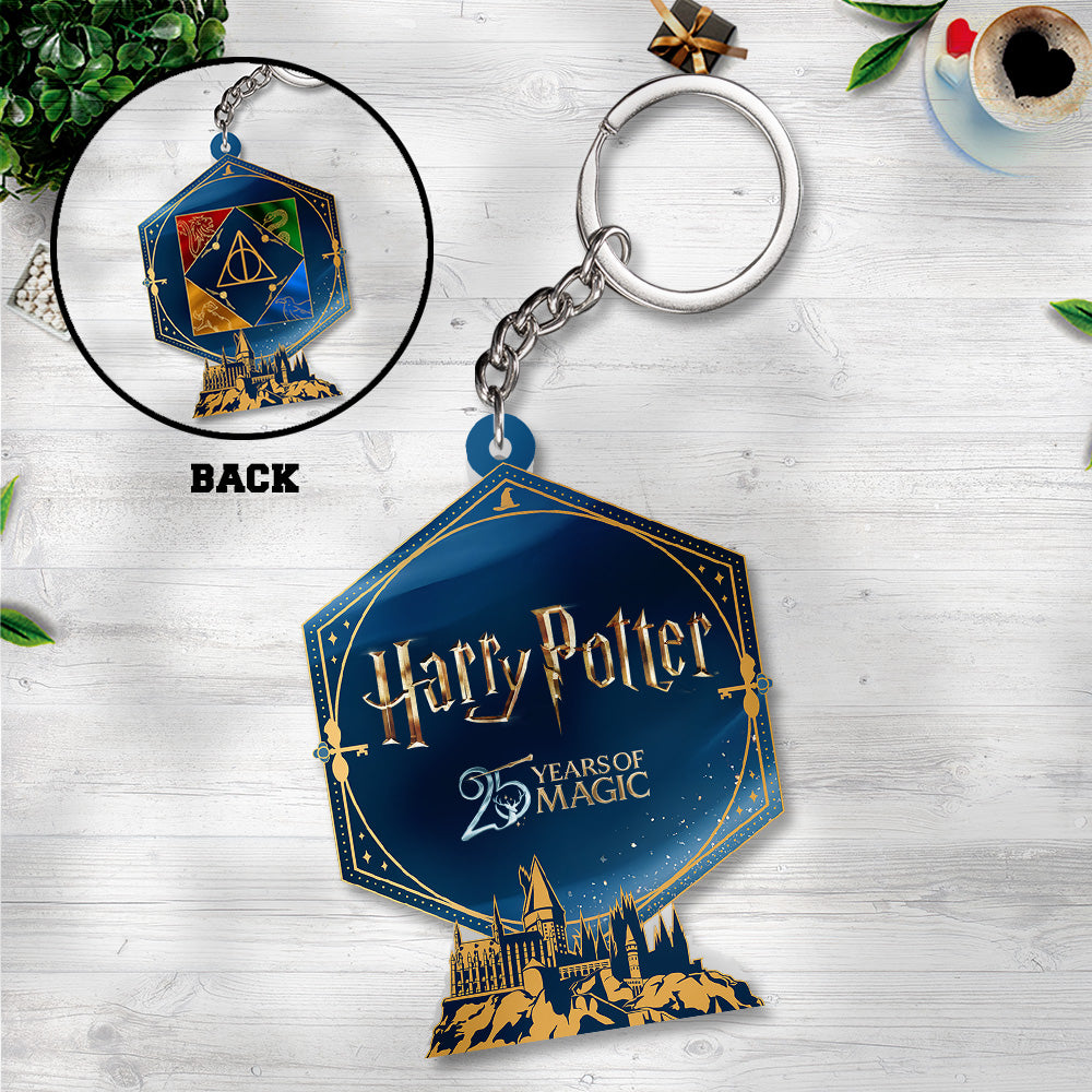 Harry Potter 25th Anniversary Custom Shape 2-sided Keychain – GNE4774