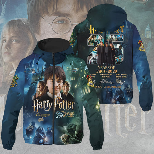 Harry Potter 25th Anniversary 3D Windbreaker Jacket – HOATT15231