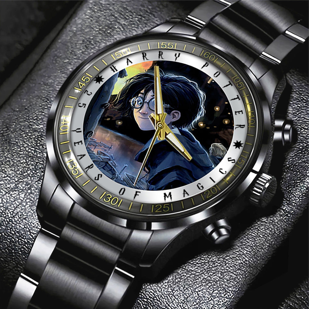 Harry Potter 25th Anniversary 2026 Black Stainless Steel Watch – TANTN19394