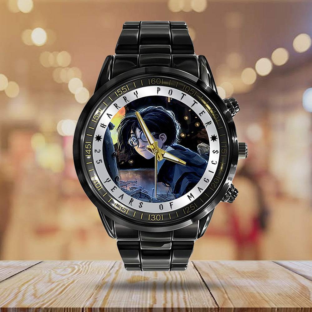 Harry Potter 25th Anniversary 2026 Black Stainless Steel Watch – TANTN19394