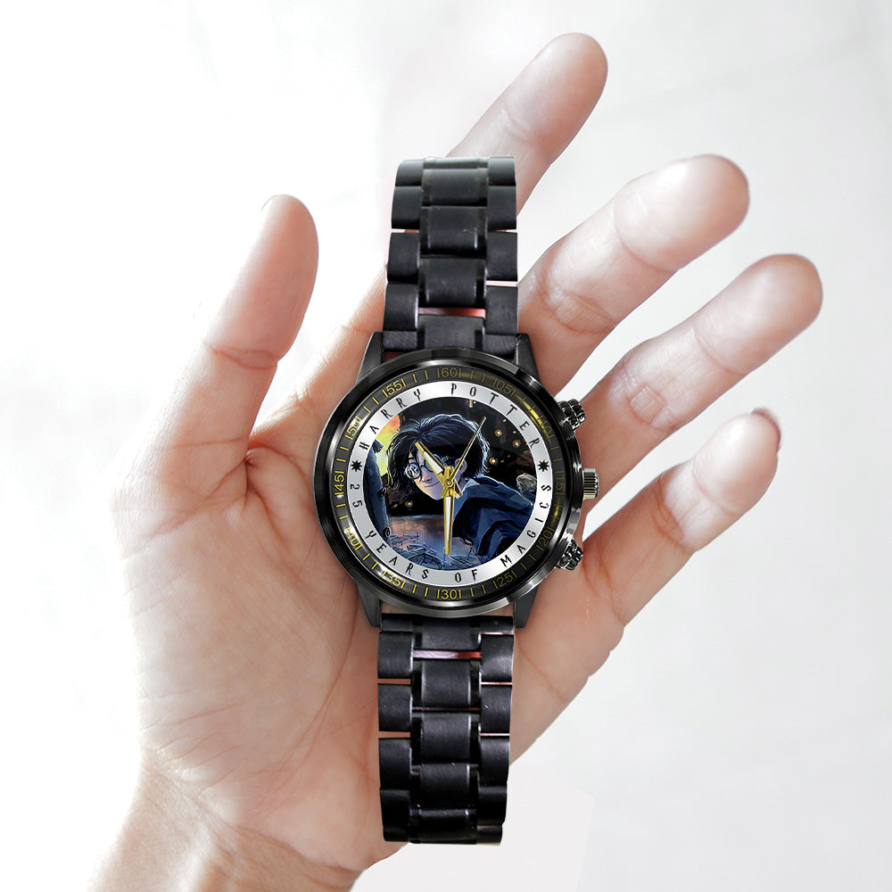 Harry Potter 25th Anniversary 2026 Black Stainless Steel Watch – TANTN19394